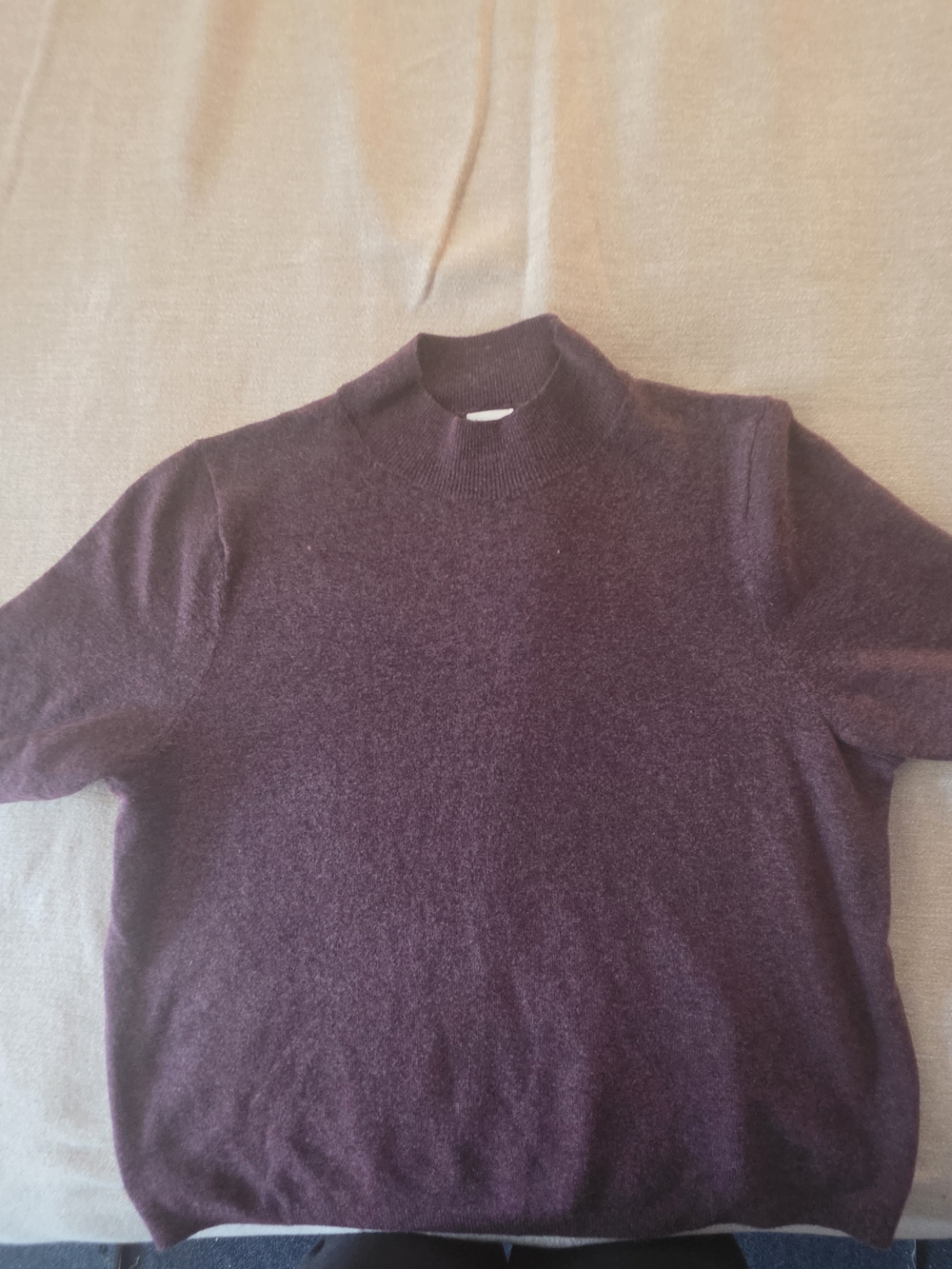 A New Day Mock Turtleneck Short Sleeve Sweater